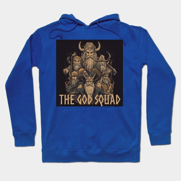 The God Squad Norse Mythology Asgardians Hoodie by Grassroots Green